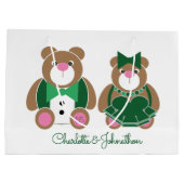 Cute teddy beer 55th emerald bruiloft groot cadeauzakje (Achterkant)