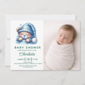 Cute Teddy Beer Baby Shower Kaart (Voorkant)