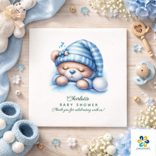 Cute Teddy Beer Baby Shower vertaling: Knuffel Ted Servet