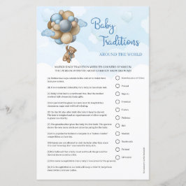 Cute Teddy beer Baby Traditions over de hele werel