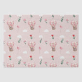 Cute teddy beer gift ballon Valentijnsdag Tissuepapier (Voorkant)