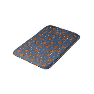Cute teddy beer op polka dot badmat