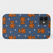 Cute teddy beer op polka dot Case-Mate iPhone case (Achterkant (horizontaal))