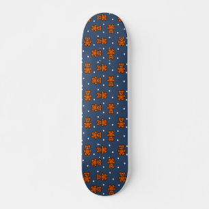 Cute teddy beer op polka dot persoonlijk skateboard