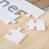 Cute teddy beer sterren noemen grijs legpuzzel (Zijkant)