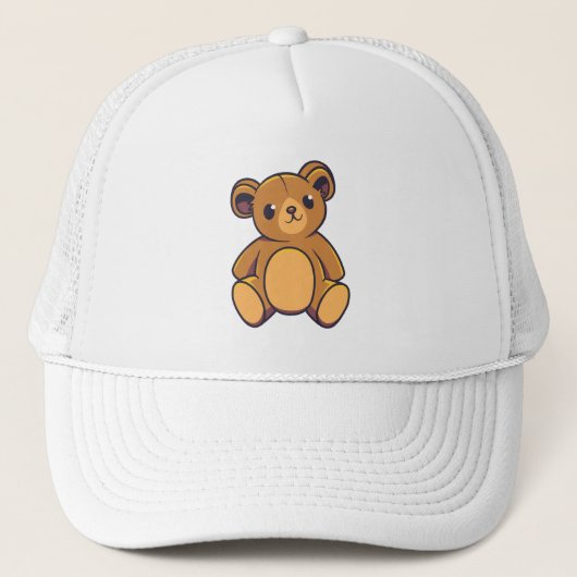 Cute teddy beer trucker pet (Voorkant)