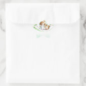 Cute teddy beer voor baptisme, Christening Ster Sticker (Tas)