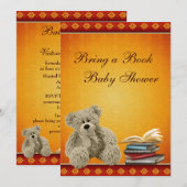 Cute Teddy Neutral breng een Baby shower van het B Kaart (Voorkant / Achterkant)