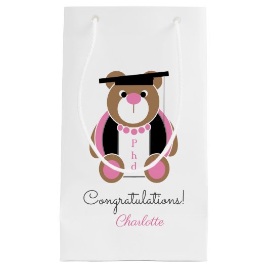 Cute teddy phd klein cadeauzakje (Voorkant)
