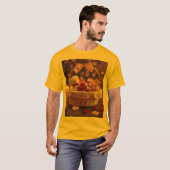 Cute Teddy Rose Basket Valentines Day Graphic T-shirt (Voorkant volledig)