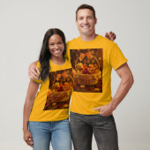 Cute Teddy Rose Basket Valentines Day Graphic T-shirt (Unisex)