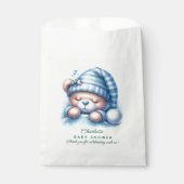 Cute Teddybeer Baby Shower Bedankzakje (Voorkant)