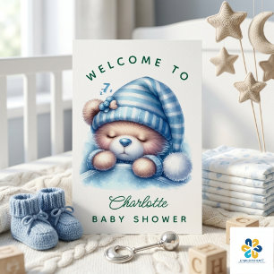 Cute Teddybeer Baby Shower Poster