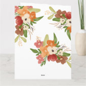 Cute teddybeer bedankt regenboog baby shower (Achterkant)