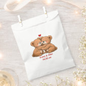 Cute Teddybeer Koppel Bruiloft Bedankzakje (Geknipt)
