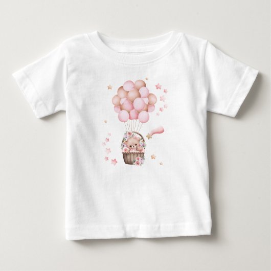 Cute teddybeer t-shirt voor meisjes (Voorkant)