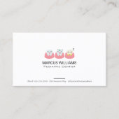 Cute Teeth Gums Icons Visitekaartje (Voorkant)