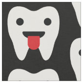 Cute Teeth Hearts Pattern Stof (Close Up)