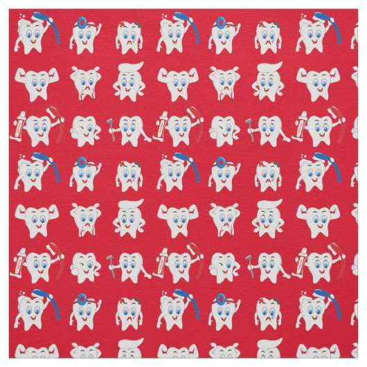 Cute Teeth Stof (Swatch)