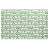Cute Teeth Tooth Fairy Dentist Dental Green Stof (Fat Quarter)