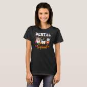 Cute Teeth Wearing Pilgrim Turkey Dental Squad Tha T-shirt (Voorkant volledig)