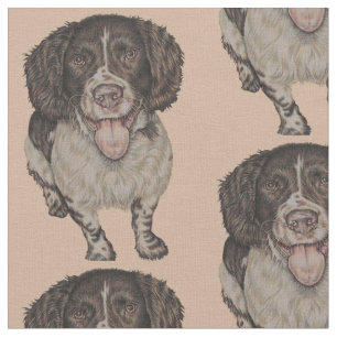 Cute Tekening van Gelukkig Spanjaard Stof