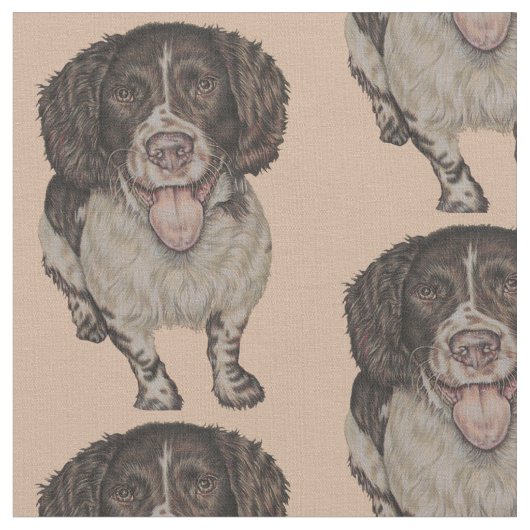 Cute Tekening van Gelukkig Spanjaard Stof (Close Up)