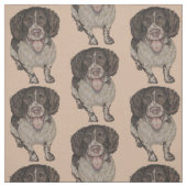 Cute Tekening van Gelukkig Spanjaard Stof (Swatch)