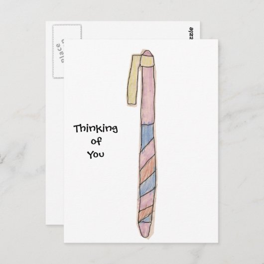 Cute Tekenpen Briefkaart (Voorkant / Achterkant)