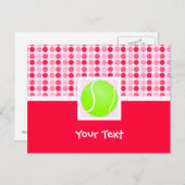 Cute Tennis Ball Briefkaart (Voorkant / Achterkant)