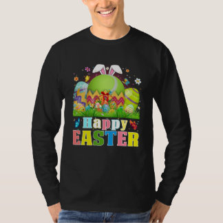 Cute Tennis Ball Hatched From Egg Easter Day Men B T-shirt