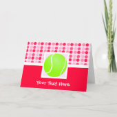 Cute Tennis Ball Kaart (Voorkant)