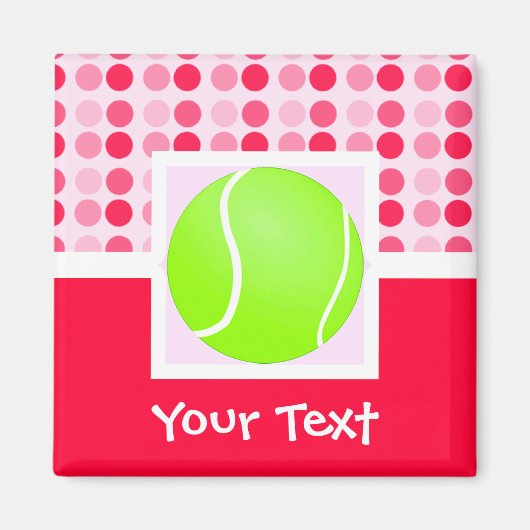 Cute Tennis Ball Magneet (Voorkant)