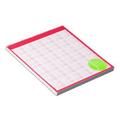 Cute Tennis Ball Notitieblok (Schuin)