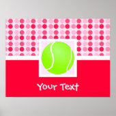 Cute Tennis Ball Poster (Voorkant)