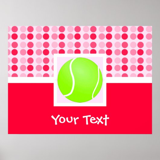 Cute Tennis Ball Poster (Voorkant)
