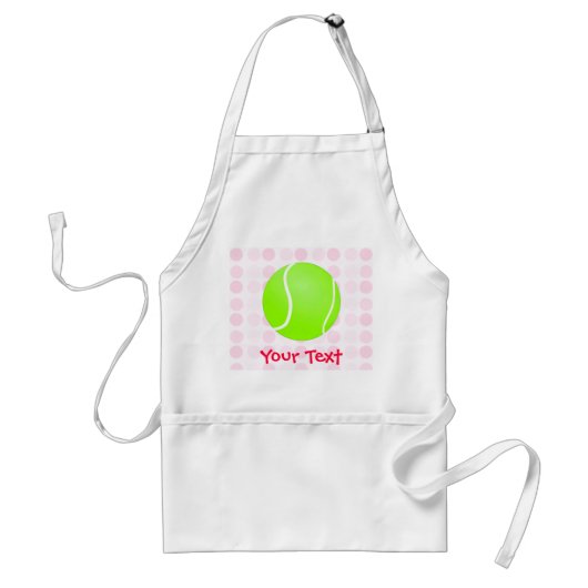 Cute Tennis Ball Standaard Schort (Voorkant)