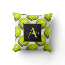 Cute Tennis Balls w Initiaal & Name, Gepersonalise