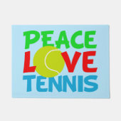 Cute Tennis blue Deurmat (Voorkant)