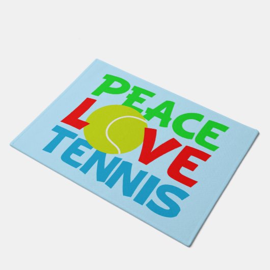 Cute Tennis blue Deurmat (Schuin)
