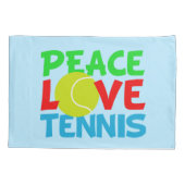 Cute Tennis blue Kussensloop (Achterkant)