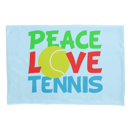 Cute Tennis blue Kussensloop (Voorkant)