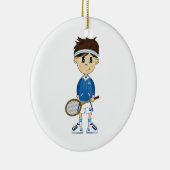 Cute Tennis Boy Ornament (Rechts)