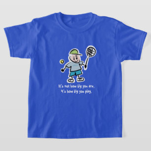 Cute tennis cartoon t shirt voor sportief kind