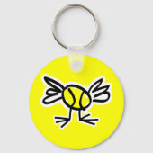 Cute tennis chick sleutelhanger gift (Voorkant)