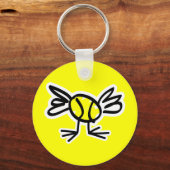 Cute tennis chick sleutelhanger gift (Voorkant)