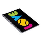 Cute Tennis LOVE - Notitieboek (Rechterzijde)
