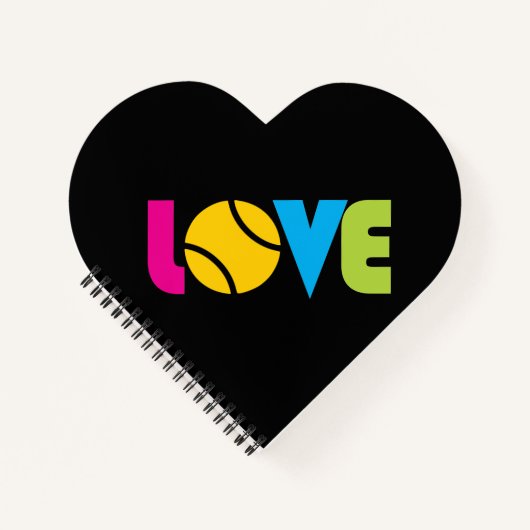 Cute Tennis LOVE - Notitieboek (Voorkant)