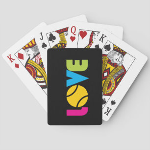 Cute Tennis LOVE - Pokerkaarten