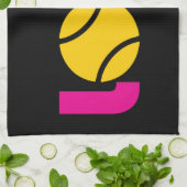 Cute Tennis LOVE - Theedoek (Gevouwen)